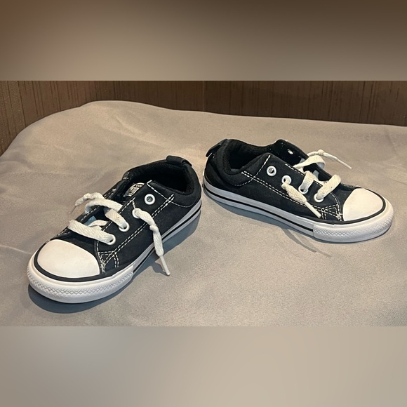 Converse Kids Black and White Sneakers - Picture 2 of 5